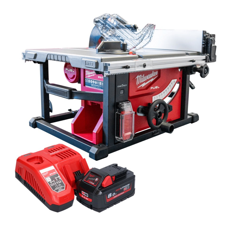 Scie à table sans balais Milwaukee M18 FTS210-801B 18 V 210 mm + 1 batterie 8,0 Ah + chargeur