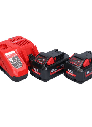 Scie sur table à batterie Milwaukee M18 FTS210-802B 18 V 210 mm sans balais + 2x batteries 8,0 Ah + chargeur