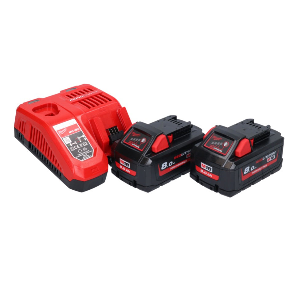 Scie sur table à batterie Milwaukee M18 FTS210-802B 18 V 210 mm sans balais + 2x batteries 8,0 Ah + chargeur