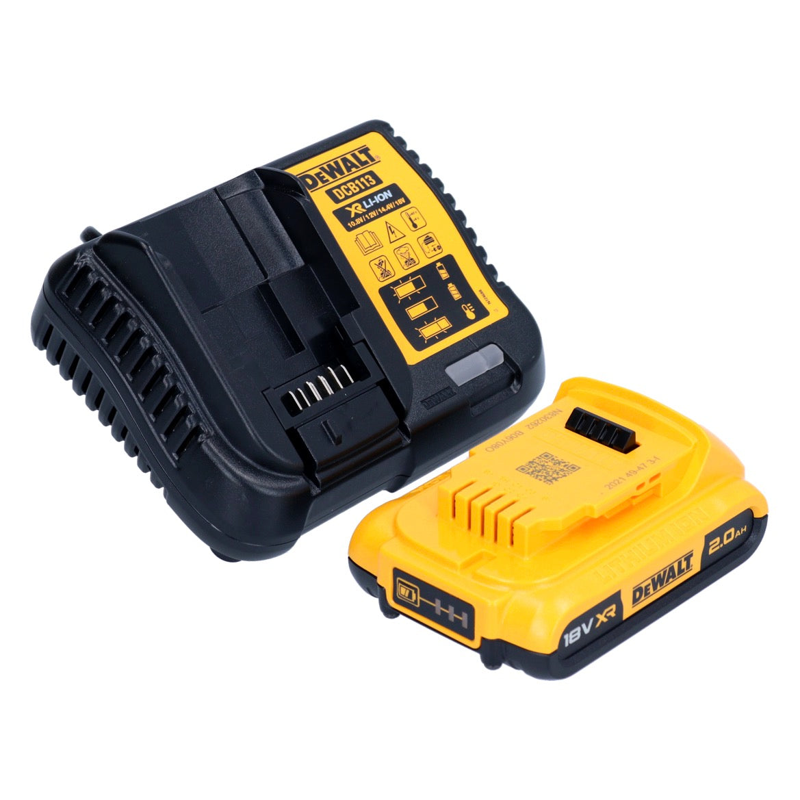 Scie circulaire manuelle à batterie DeWalt DCS 565 D1 18 V 165 mm sans balais + 1x batterie 2,0 Ah + chargeur