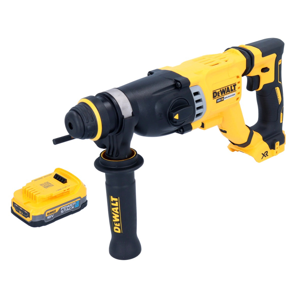 Marteau combiné à batterie DeWalt DCH 263 N 18 V 3 J SDS Plus Brushless + 1x batterie Powerstack 1,7 Ah - sans chargeur