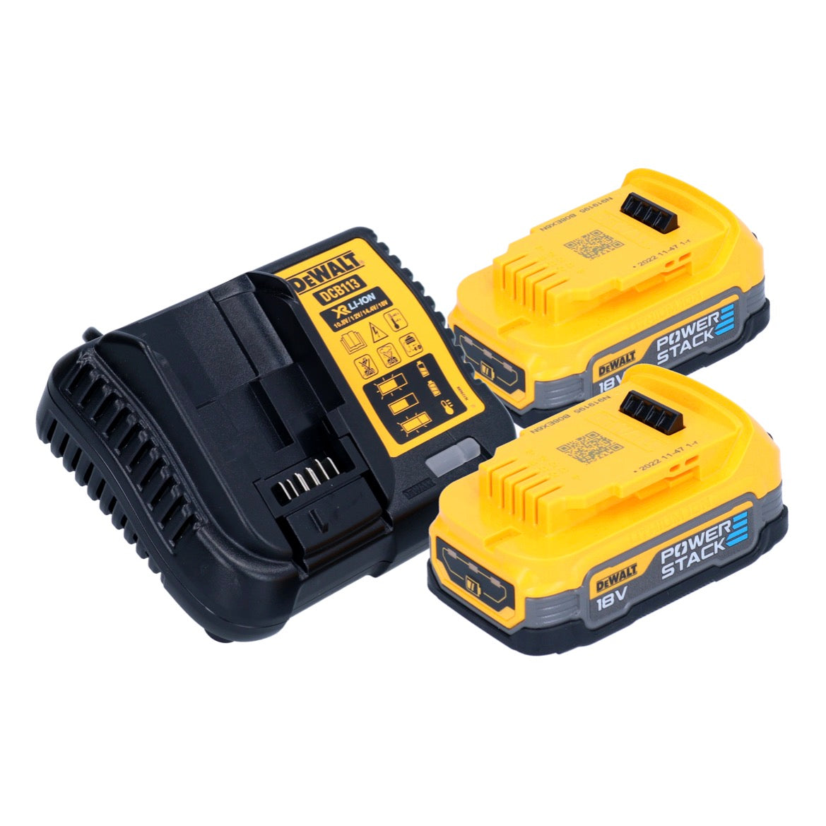 Marteau combiné à batterie DeWalt DCH 263 E2 18 V 3 J SDS Plus Brushless + 2x batterie Powerstack 1,7 Ah + chargeur