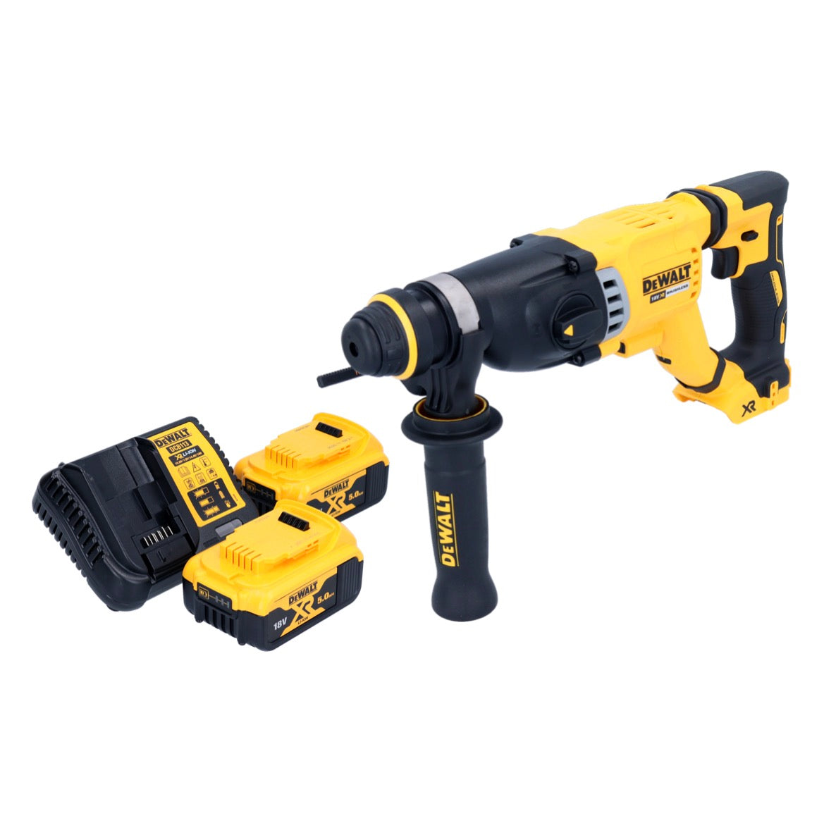 DeWalt DCH 263 P2 Akku Kombihammer 18 V 3 J SDS Plus Brushless + 2x Akku 5,0 Ah + Ladegerät