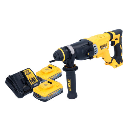 Marteau combiné à batterie DeWalt DCH 263 H2 18 V 3 J SDS Plus brushless + 2x batterie Powerstack 5,0 Ah + chargeur