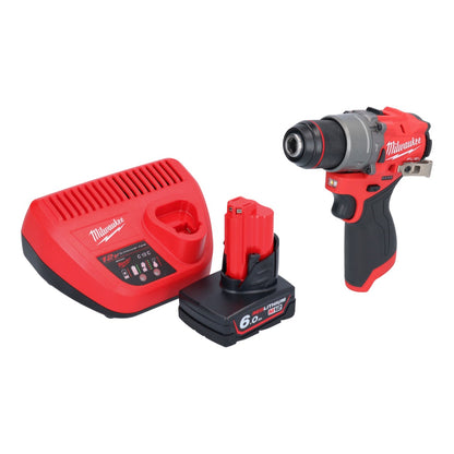 Perceuse à percussion sans fil Milwaukee M12 FPD2-601 12 V 45 Nm sans balais + 1 batterie 6,0 Ah + chargeur