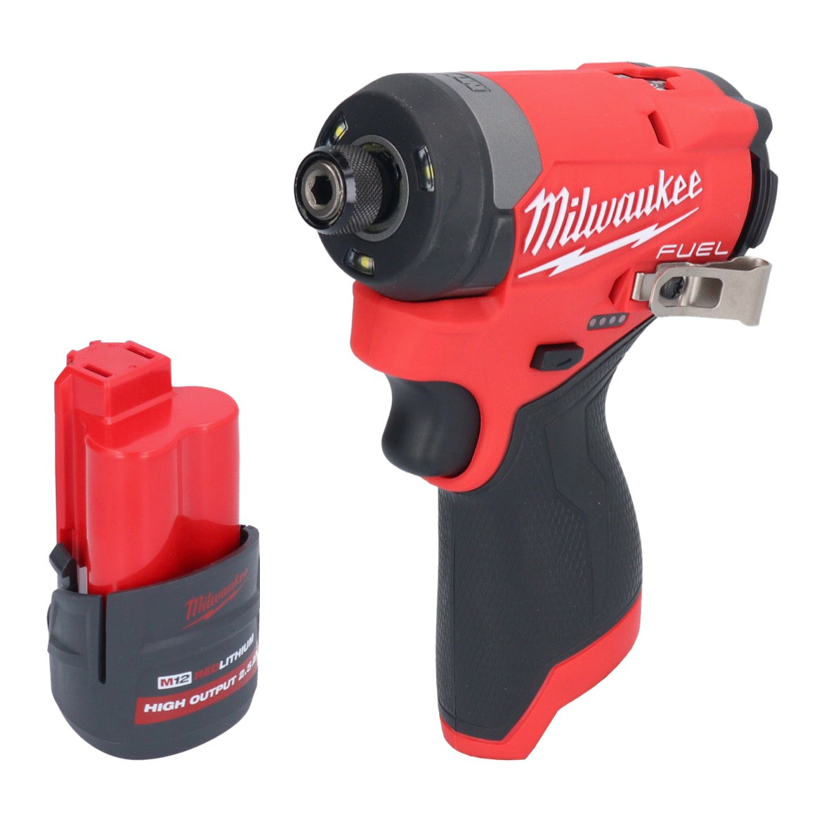 Milwaukee M12 FID2-251 Akku Schlagschrauber 12 V 170 Nm 1/4" Brushless + 1x Akku 2,5 Ah - ohne Ladegerät