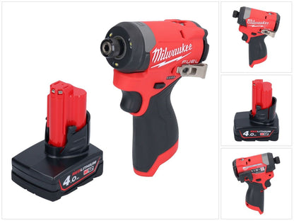 Clé à chocs sans fil Milwaukee M12 FID2-401 12 V 170 Nm 1/4" brushless + 1x batterie 4,0 Ah - sans chargeur