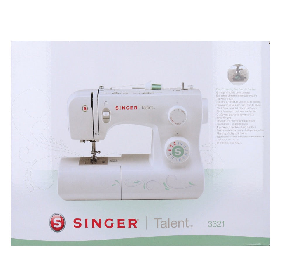 Singer TALENT 3321 Machine à coudre semi-automatique 85 watts 1100 tr/min 21 programmes de couture