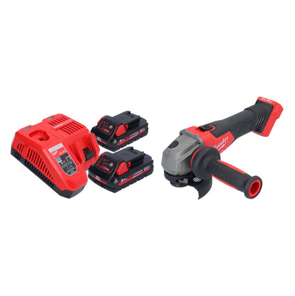 Milwaukee M18 FSAG115X-302 Akku Winkelschleifer 18 V 115 mm Brushless + 2x Akku 3,0 Ah + Ladegerät