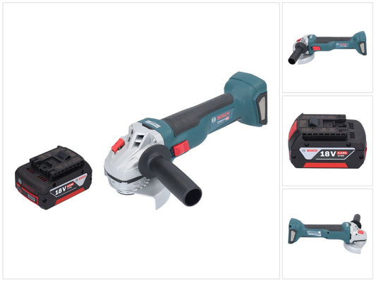 Bosch GWS 18V-10 Professional Akku Winkelschleifer 18 V 115 mm Brushless + 1x Akku 5,0 Ah - ohne Ladegerät