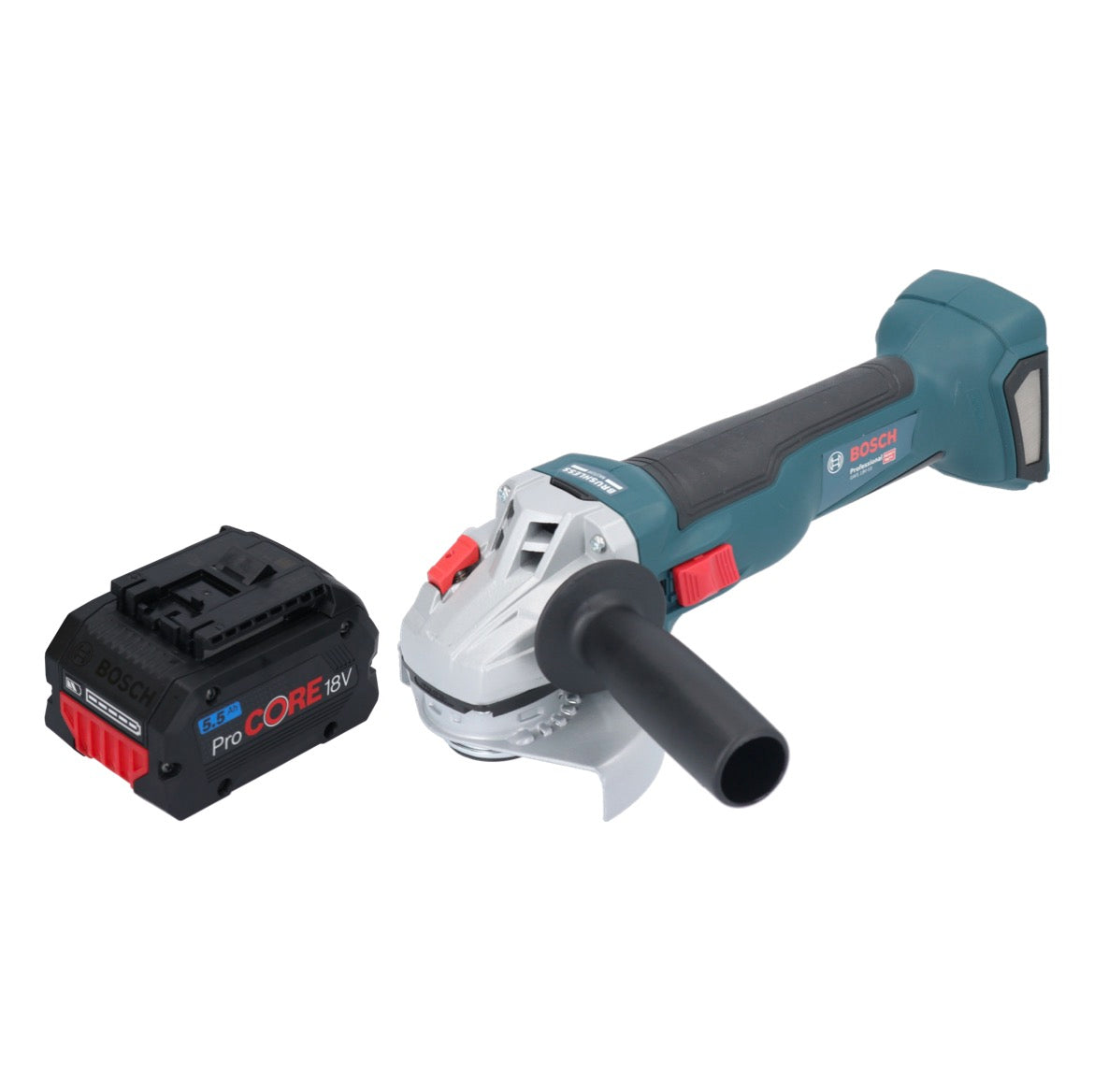 Meuleuse d'angle sans fil Bosch GWS 18V-10 Professional 18 V 115 mm sans balais + 1x batterie ProCORE 5,5 Ah - sans chargeur