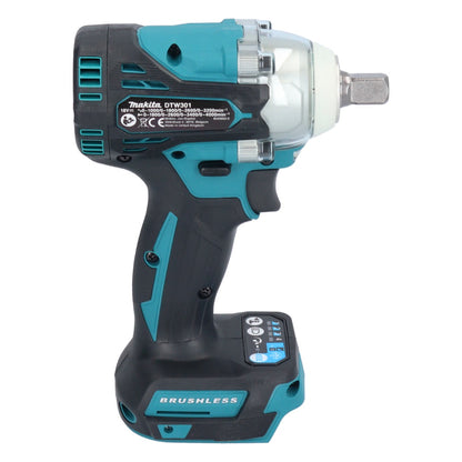 Makita DTW 301 RF Akku Schlagschrauber 18 V 330 Nm 1/2" Brushless + 2x Akku 3,0 Ah + Ladegerät