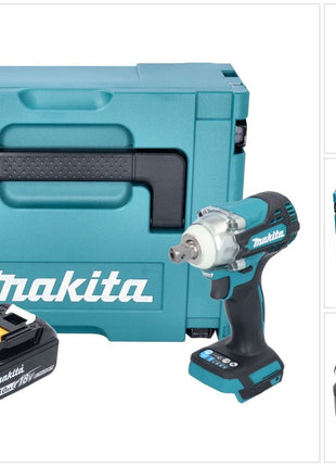 Makita DTW 301 F1J Clé à chocs sans fil 18 V 330 Nm 1/2" sans balais + 1x batterie 3,0 Ah + Makpac - sans chargeur