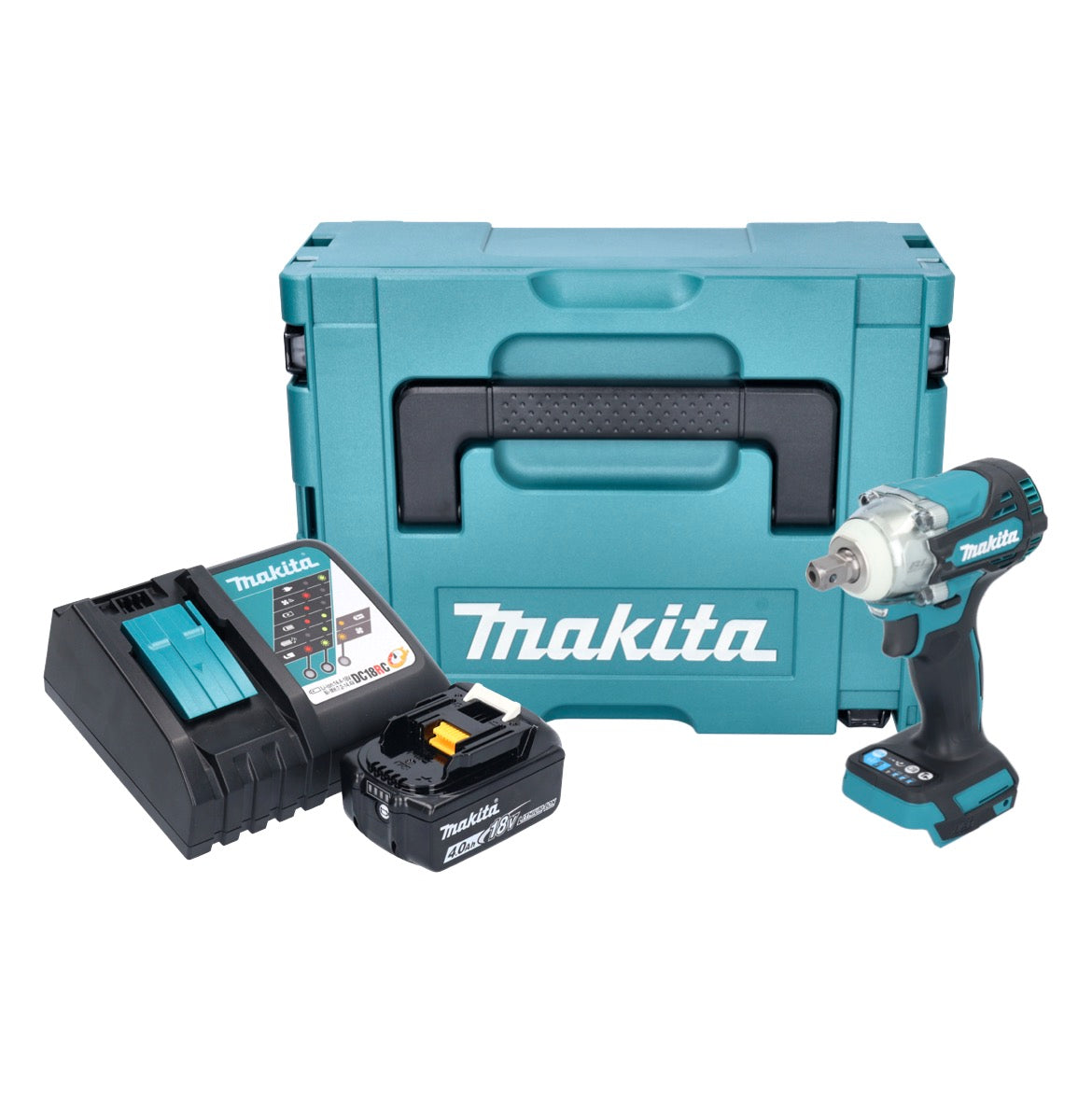 Makita DTW 301 RM1J clé à chocs sans fil 18 V 330 Nm 1/2" sans balai + 1x batterie 4,0 Ah + chargeur + Makpac