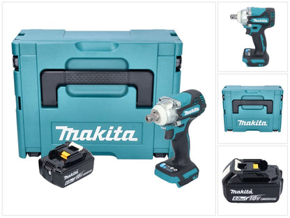 Makita DTW 301 G1J Clé à chocs sans fil 18 V 330 Nm 1/2" sans balais + 1x batterie 6,0 Ah + Makpac - sans chargeur