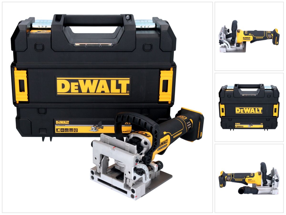 Fraiseuse à chevilles plates sur batterie DeWalt DCW 682 NT 18 V 102 x 20 mm Brushless + TSTAK - sans batterie, sans chargeur