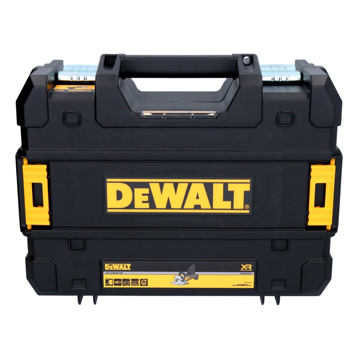 Fraiseuse à chevilles plates sur batterie DeWalt DCW 682 NT 18 V 102 x 20 mm Brushless + TSTAK - sans batterie, sans chargeur