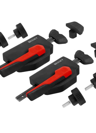 Bessey WNS-SET-MFT Pince à tirer horizontale pour tables multifonctionnelles, force de serrage avec diamètre de trou de 20 mm et épaisseur de plaque de min. 19 mm jusqu'à 750 N.