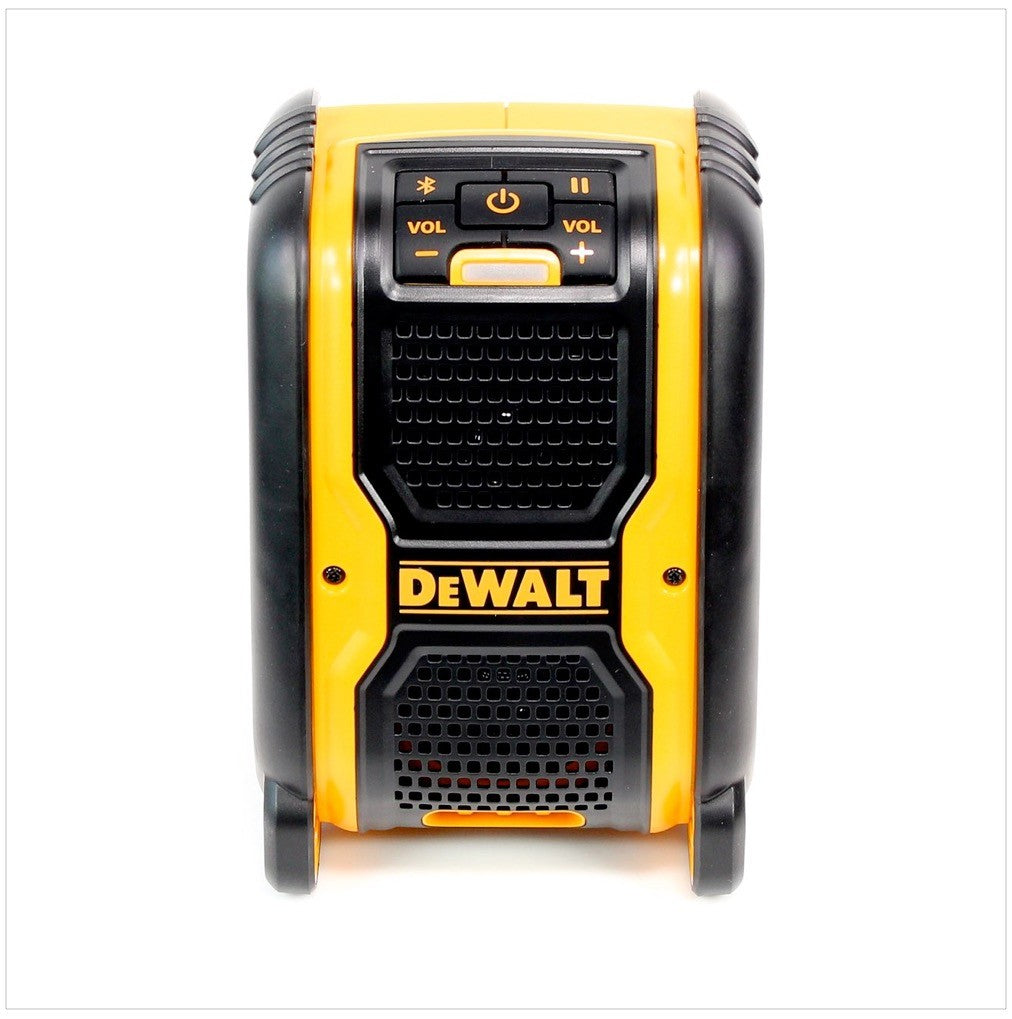 Dewalt DCR 006 Bluetooth Akku Lautsprecher für 10,8 / 14,4 / 18 V mit AUX Anschluss mit 1x DCB 184 5,0 Ah Akku - Toolbrothers