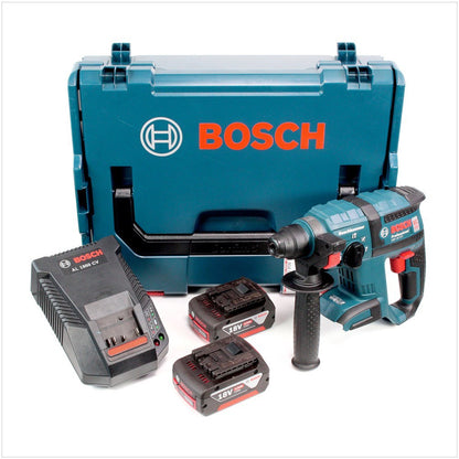 Bosch GBH 18 V-EC brushless Bohrhammer Professional SDS-Plus in L-Boxx mit 2 x GBA 4 Ah Akku und AL 1860 Ladegerät - Toolbrothers