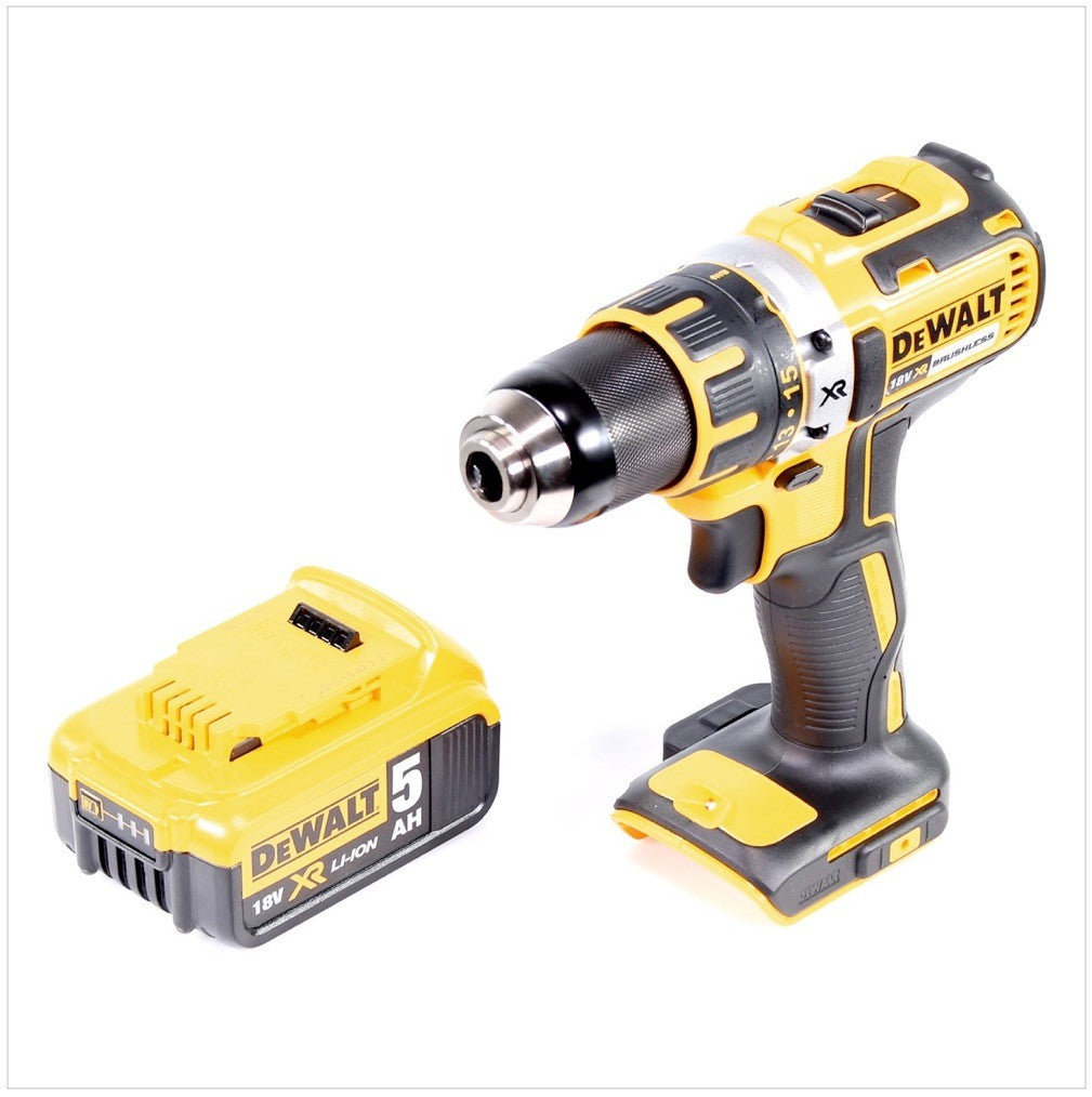 DeWalt DCD 790 18 V Brushless Akku Bohrschrauber + 1x Dewalt DCB 184 Akku 18 V 5 Ah XR Li-Ion - Toolbrothers