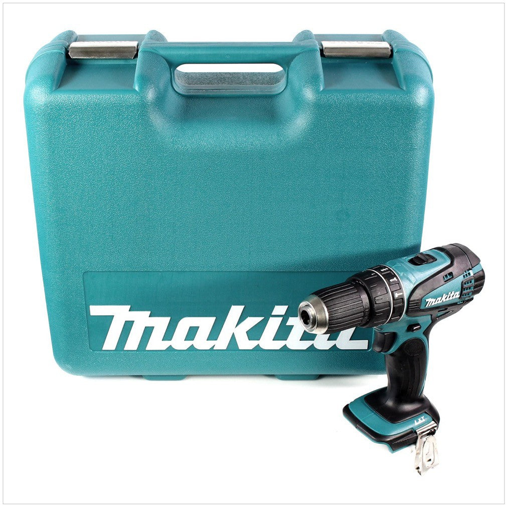 Makita DHP 456 Z 18 V Akku Schlagbohrschrauber + Makita Koffer inkl. 101 teiliges Werkzeugset, ohne Akku und ohne Ladegerät - Toolbrothers