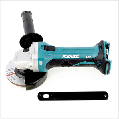 Makita DGA 452 SAJ Akku Winkelschleifer 18 V 115 mm + 2x Akku 2,0 Ah + Ladegerät + Makpac - Toolbrothers