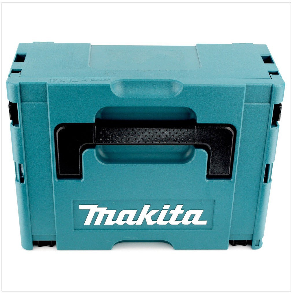 Makita DGA 452 SAJ Akku Winkelschleifer 18 V 115 mm + 2x Akku 2,0 Ah + Ladegerät + Makpac - Toolbrothers