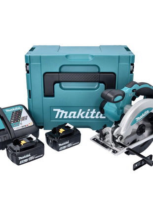 Makita DSS 610 RTJ Akku Handkreissäge 18 V 165 mm + 2x Akku 5,0 Ah + Ladegerät + Makpac - Toolbrothers