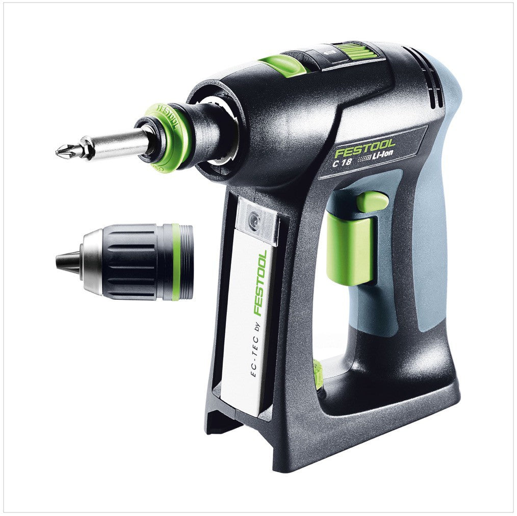 Festool C 18 Li-Basic Akku Bohrschrauber 18V 45Nm Solo im Systainer ( 574737 ) - ohne Akku, ohne Ladegerät - Toolbrothers