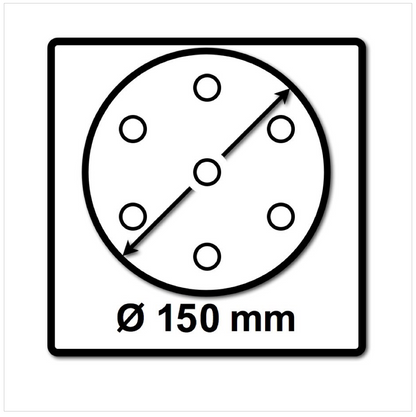 Festool STF D150/16 Schleifscheiben 150 mm Granat P150 GR / 100 Stück ( 496980 ) - Toolbrothers