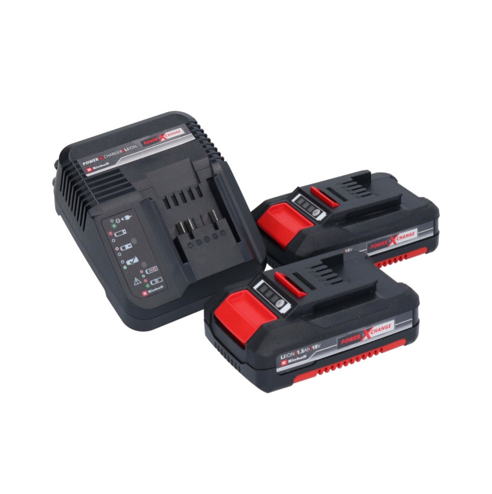 Perceuse à percussion sans fil Einhell TE-CD 18/2 Li-i-Kit 18 V 44 Nm + 2x batteries 1,5 Ah + chargeur + sac