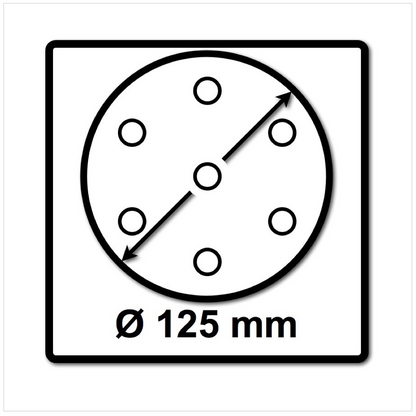 Festool STF D125/8 Schleifscheiben 125 mm Granat P120 GR / 100 Stück ( 497169 ) - Toolbrothers