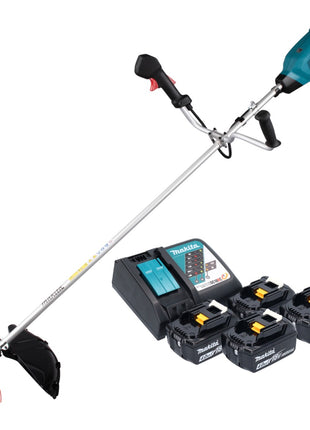 Makita DUR 369 ARM4 débroussailleuse à batterie 36 V (2x 18 V) 43 cm sans balais + 4x batterie 4,0 Ah + chargeur