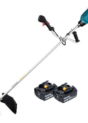 Makita DUR 369 AT2 Akku Freischneider 36 V ( 2x 18 V ) 43 cm Brushless + 2x Akku 5,0 Ah - ohne Ladegerät