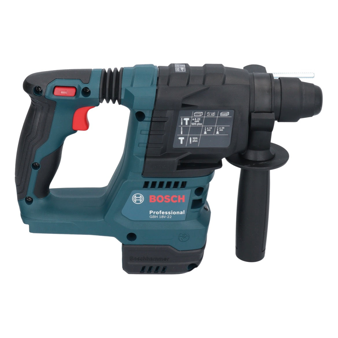 Bosch GBH 18V-22 Professional Akku Bohrhammer 18 V 1,9 J SDS Plus Brushless Solo ( 0611924000 ) - ohne Akku, ohne Ladegerät