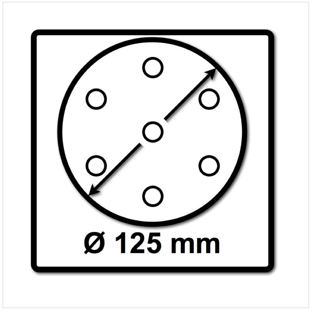 Festool STF D125/8 Schleifscheiben 125 mm Granat P180 GR / 100 Stück ( 497171 ) - Toolbrothers