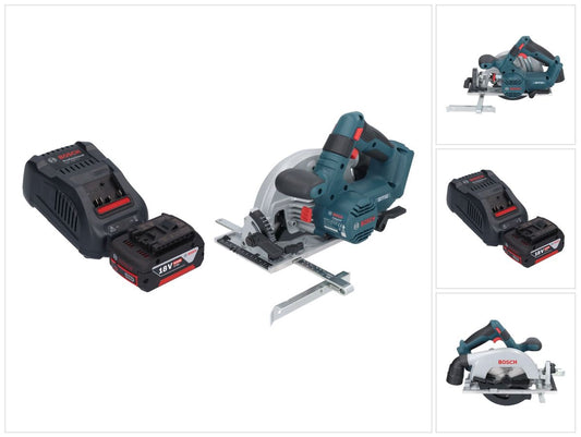 Bosch GKS 18V-57-2 Scie circulaire sans fil professionnelle 18 V 165 mm sans balais + 1 batterie 5,0 Ah + chargeur