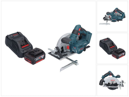 Bosch GKS 18V-57-2 Professional Akku Handkreissäge 18 V 165 mm Brushless + 1x Akku 6,0 Ah + Ladegerät