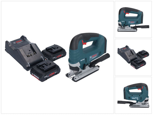 Bosch GST 18V-125 B Scie sauteuse professionnelle sans fil 18 V 125 mm sans balais + 2 batteries ProCORE 4,0 Ah + chargeur