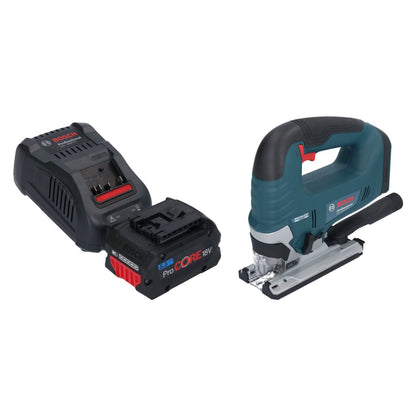 Bosch GST 18V-125 B Scie sauteuse professionnelle sans fil 18 V 125 mm sans balais + 1 batterie ProCORE 5,5 Ah + chargeur