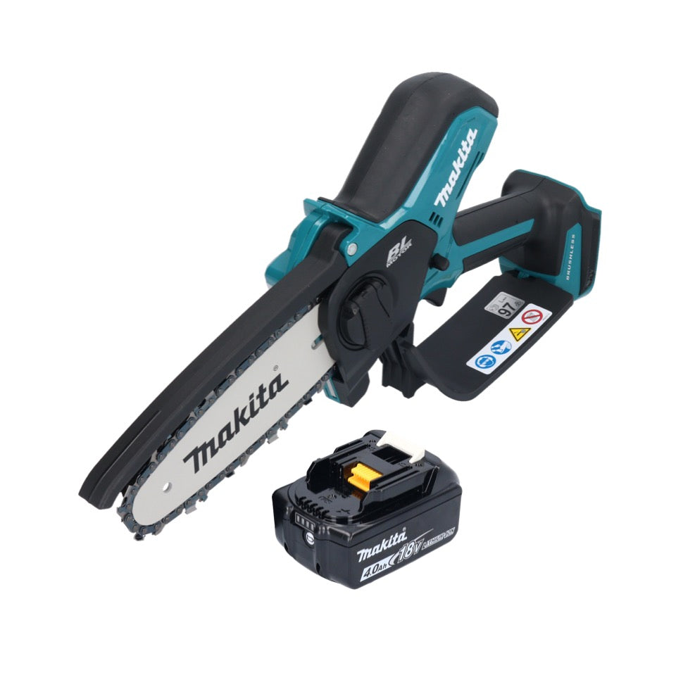 Tronçonneuse à batterie Makita DUC 150 M 18 V 15 cm sans balais + 1x batterie 4,0 Ah - sans chargeur