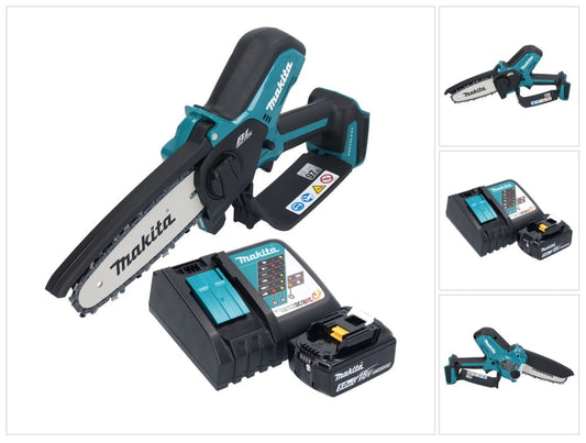 Tronçonneuse à batterie Makita DUC 150 RT 18 V 15 cm sans balai + 1x batterie 5,0 Ah + chargeur