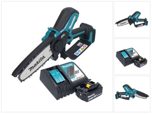 Makita DUC 150 RG Akku Kettensäge 18 V 15 cm Brushless + 1x Akku 6,0 Ah + Ladegerät