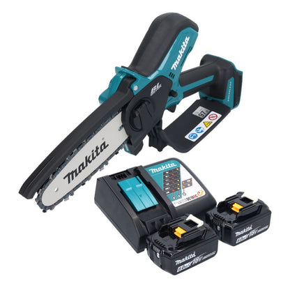 Tronçonneuse à batterie Makita DUC 150 RG2 18 V 15 cm sans balais + 2x batteries 6,0 Ah + chargeur