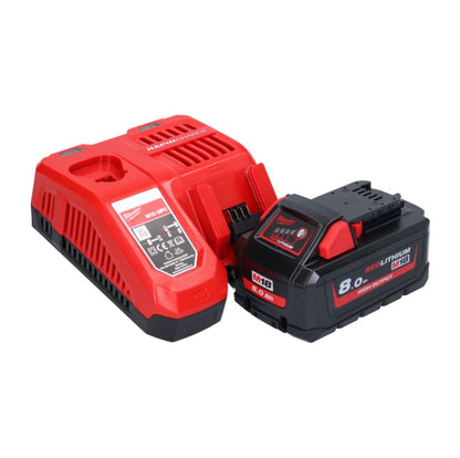 Milwaukee M18 BLHX-801X Akku Kombihammer 18 V 2,3 J Brushless + 1x Akku 8,0 Ah + Ladegerät + HD-Box