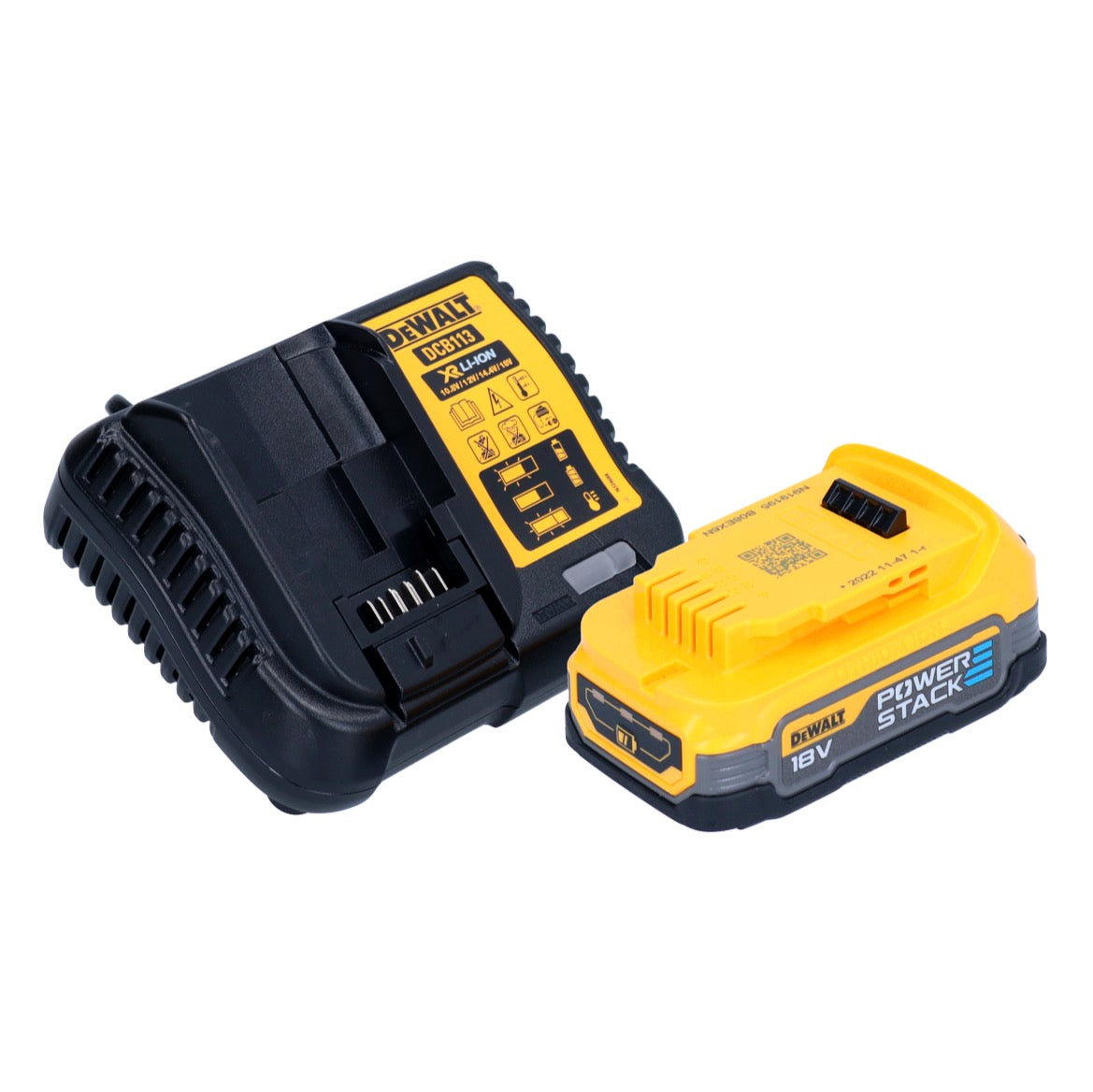 DeWalt DCW 682 E1T coupe-goujon plat sur batterie 18 V 102 x 20 mm sans balais + 1 batterie Powerstack 1,7 Ah + chargeur + TSTAK