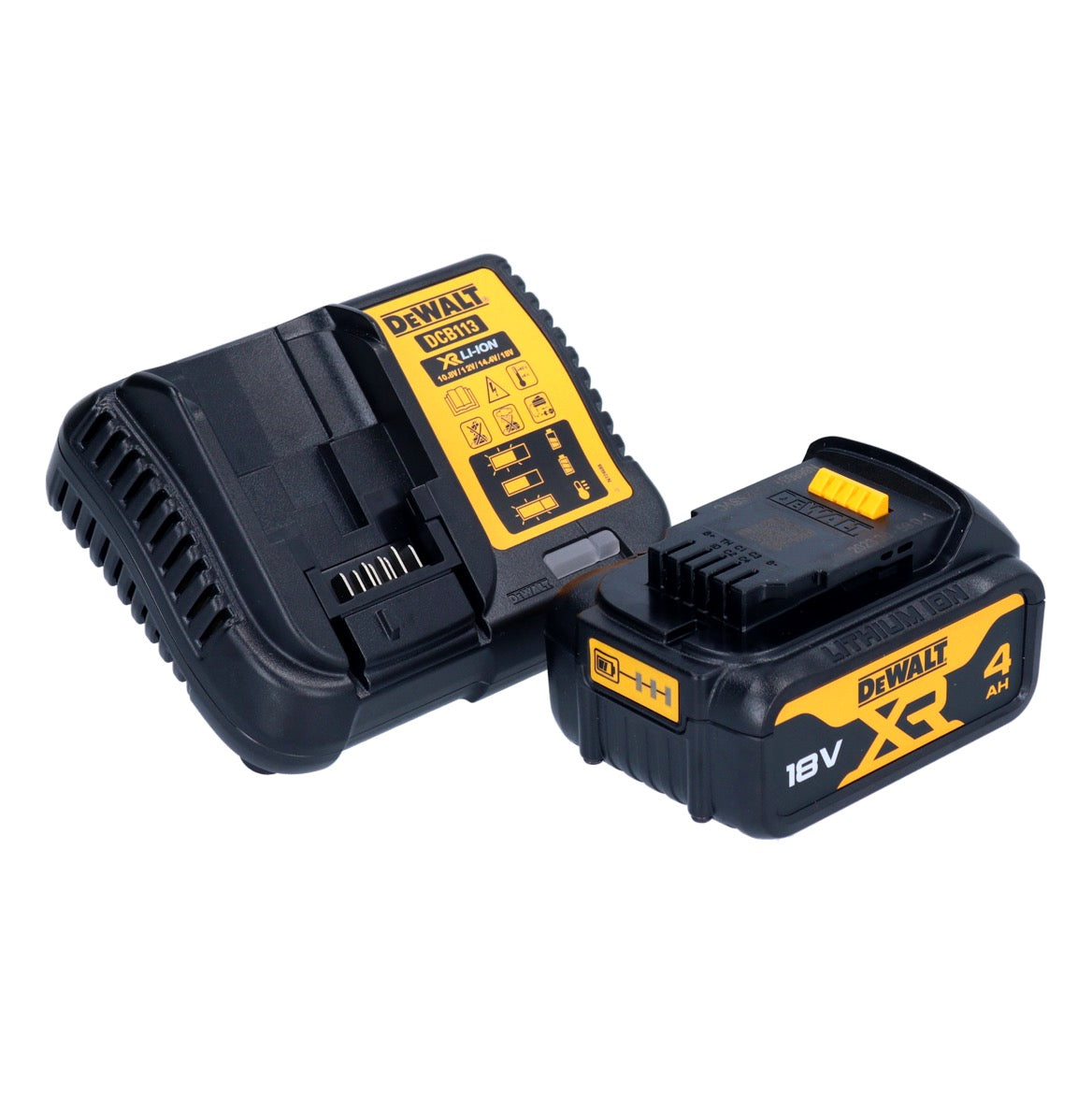 DeWalt DCW 682 M1T coupe-goujon plat sur batterie 18 V 102 x 20 mm sans balais + 1x batterie 4,0 Ah + chargeur + TSTAK