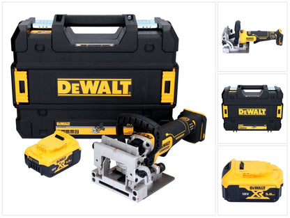 Coupe-goujon plat sur batterie DeWalt DCW 682 NT 18 V 102 x 20 mm sans balais + 1x batterie 5,0 Ah + TSTAK - sans chargeur