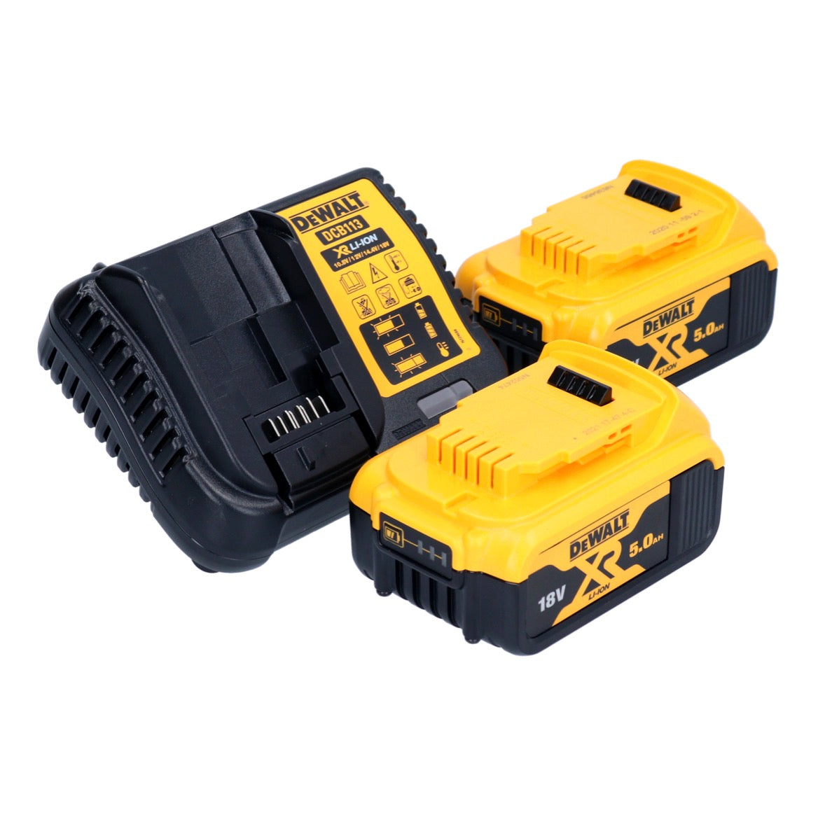 DeWalt DCW 682 P2T coupe-goujon plat sur batterie 18 V 102 x 20 mm sans balais + 2x batterie 5,0 Ah + chargeur + TSTAK